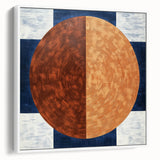 Geometric Circle Living Room Wall Art - Modern Canvas Print