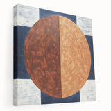 Geometric Circle Living Room Wall Art - Modern Canvas Print