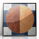 Geometric Circle Living Room Wall Art - Modern Canvas Print