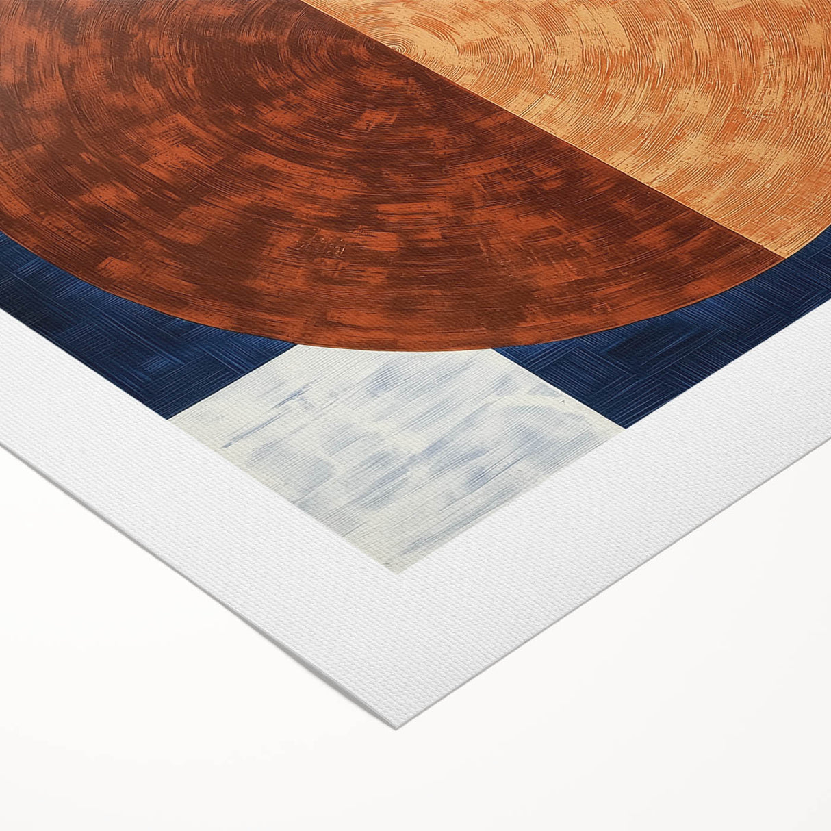 Geometric Circle Living Room Wall Art - Modern Canvas Print
