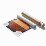 Geometric Circle Living Room Wall Art - Modern Canvas Print