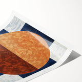 Geometric Circle Living Room Wall Art - Modern Canvas Print