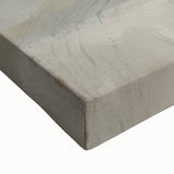 Close-up of an abstract figurative stretched canvas artwork showcasing vibrant colors and intricate details, ideal for modern home decor or art enthusiasts.