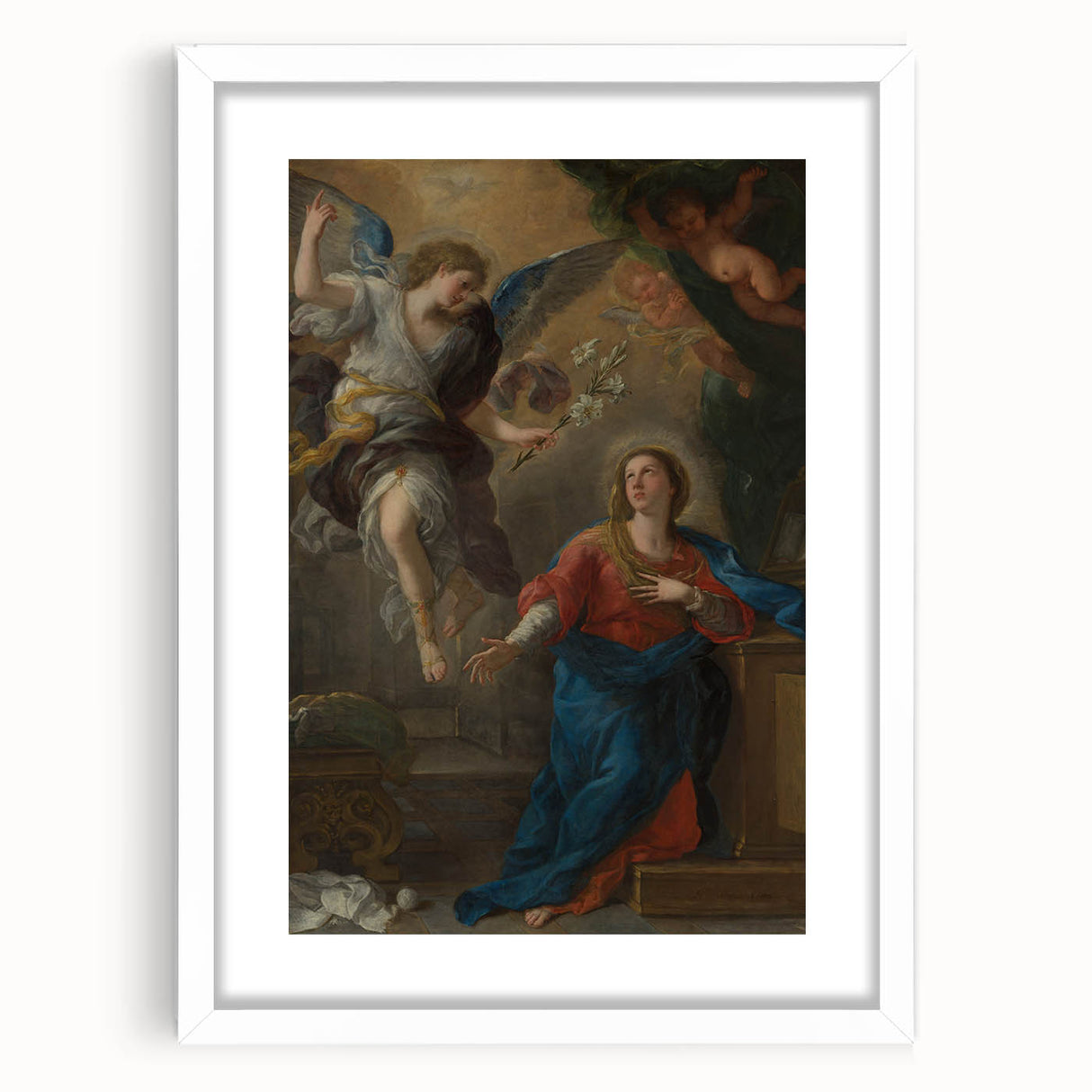 Baroque and Rococo Wall Art - The Annunciation Scene - Classic Print