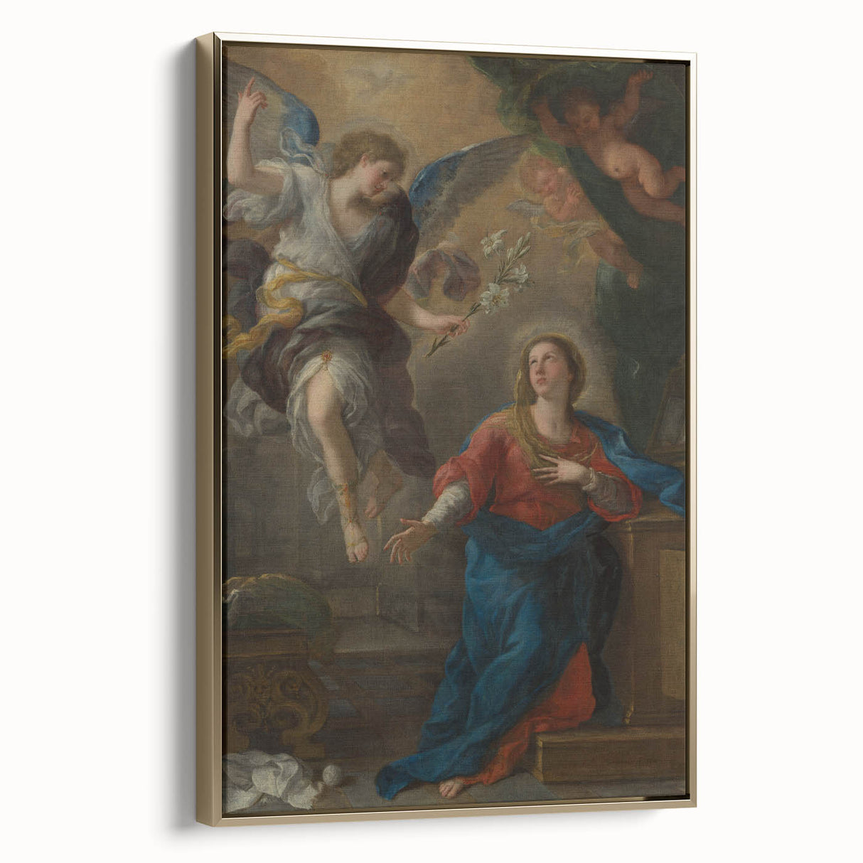 Baroque and Rococo Wall Art - The Annunciation Scene - Classic Print