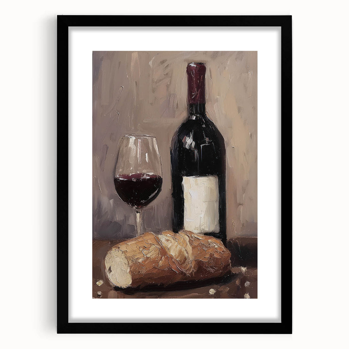 Extra large abstract art print featuring vibrant, textured colors on a framed canvas, ideal for living room decor.