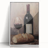 Art deco poster featuring a stylized cocktail, in pastel shades, printed on white acrylic.