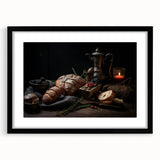 Extra large wall art featuring abstract art prints of colorful, textured fruits, ideal for living room decor.