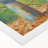 Impressionist Farm Life Wall Art - Seurat Inspired Haymakers Print