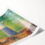 Impressionist Farm Life Wall Art - Seurat Inspired Haymakers Print