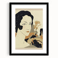 Art Deco Woman’s Portrait - Stylish Modern Wall Art in Neutral Tones
