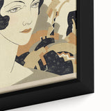 Art Deco Woman’s Portrait - Stylish Modern Wall Art in Neutral Tones