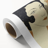 Art Deco Woman’s Portrait - Stylish Modern Wall Art in Neutral Tones