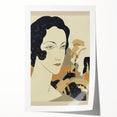 Art Deco Woman’s Portrait - Stylish Modern Wall Art in Neutral Tones