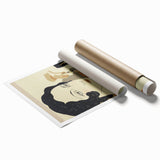 Art Deco Woman’s Portrait - Stylish Modern Wall Art in Neutral Tones