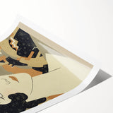 Art Deco Woman’s Portrait - Stylish Modern Wall Art in Neutral Tones