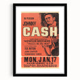 Johnny Cash Retro Wall Art Vintage Prints Country Music Poster