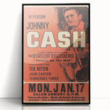 Johnny Cash Retro Wall Art Vintage Prints Country Music Poster