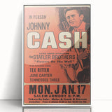 Johnny Cash Retro Wall Art Vintage Prints Country Music Poster