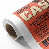 Johnny Cash Retro Wall Art Vintage Prints Country Music Poster