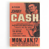 Johnny Cash Retro Wall Art Vintage Prints Country Music Poster