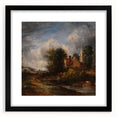 Rustic Realism Art Print of Countryside Cottage and Farm Landscape