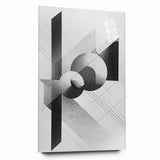 Dining Room Wall Decor - Geometric Black and White Art