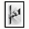 Dining Room Wall Decor - Geometric Black and White Art