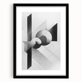 Dining Room Wall Decor - Geometric Black and White Art