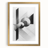 Dining Room Wall Decor - Geometric Black and White Art