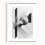 Dining Room Wall Decor - Geometric Black and White Art