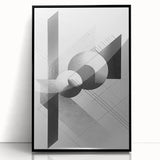 Dining Room Wall Decor - Geometric Black and White Art