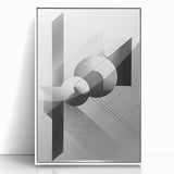 Dining Room Wall Decor - Geometric Black and White Art