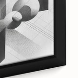 Dining Room Wall Decor - Geometric Black and White Art