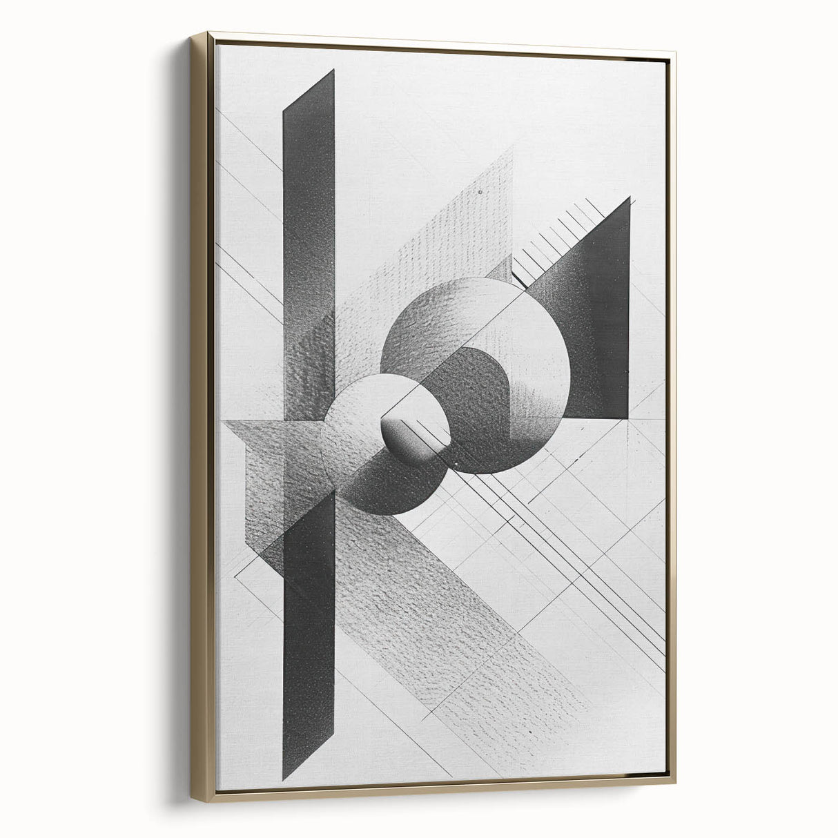 Dining Room Wall Decor - Geometric Black and White Art