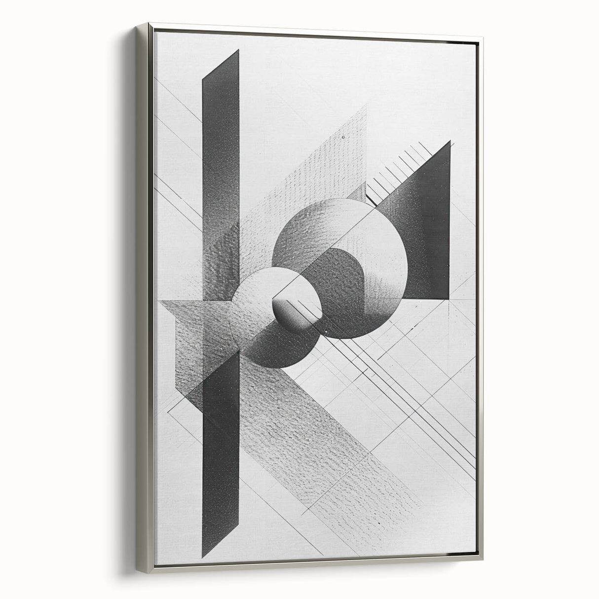 Dining Room Wall Decor - Geometric Black and White Art
