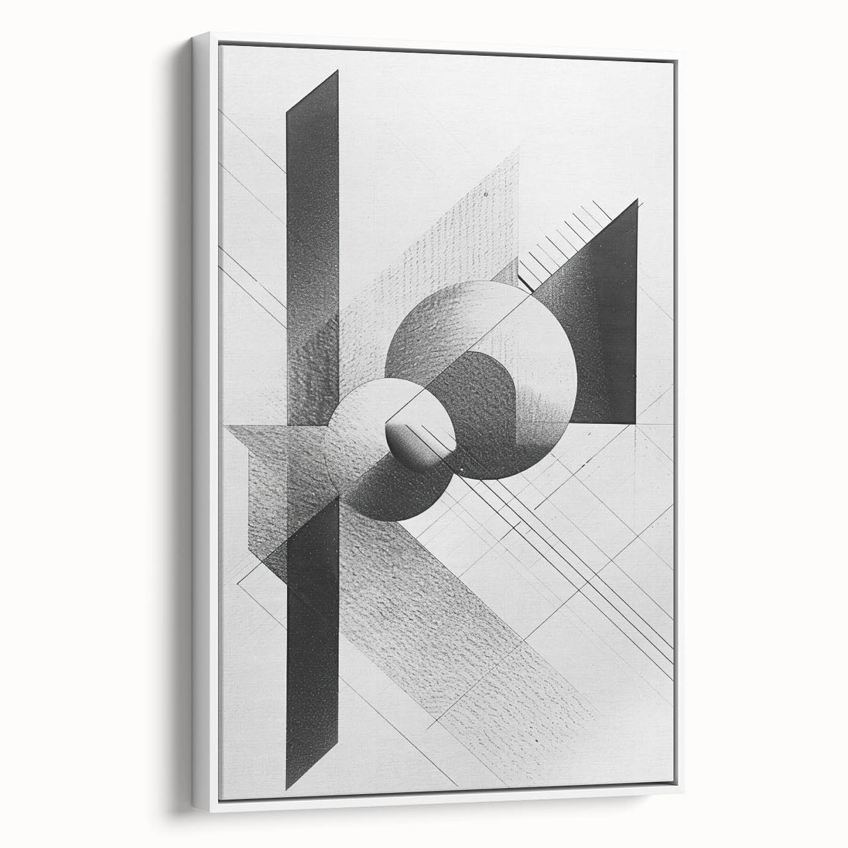 Dining Room Wall Decor - Geometric Black and White Art