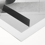 Dining Room Wall Decor - Geometric Black and White Art