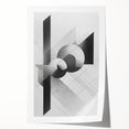 Dining Room Wall Decor - Geometric Black and White Art