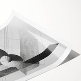 Dining Room Wall Decor - Geometric Black and White Art