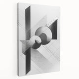 Dining Room Wall Decor - Geometric Black and White Art