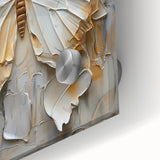 Textured Butterfly Living Room Wall Art - Modern Canvas Print