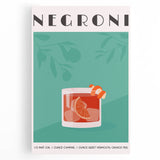 Black and white stretched canvas featuring a minimalist coffee cup design, ideal for kitchen wall art.