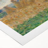 Impressionist Haystack Landscape Art - Seurat Inspired Farm Scene Print