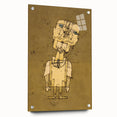 Ghost of a Genius - Abstract Modern Wall Art in Earthy Tones