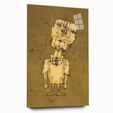 Ghost of a Genius - Abstract Modern Wall Art in Earthy Tones