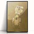Ghost of a Genius - Abstract Modern Wall Art in Earthy Tones