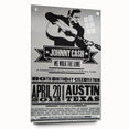 Johnny Cash Retro Wall Art Vintage Prints Black and White Poster