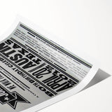 Johnny Cash Retro Wall Art Vintage Prints Black and White Poster