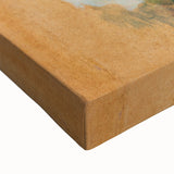 Intimate Realism Art Print of Woman by Lamp in Cozy Interior Setting